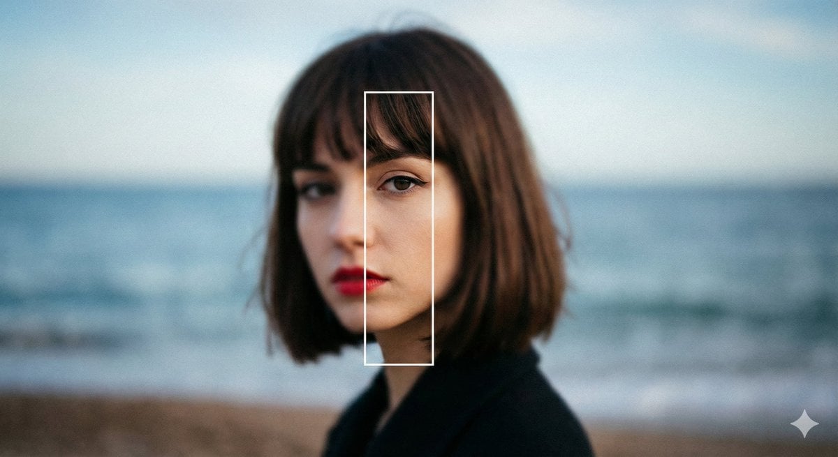 Experimental Editorial Portrait Prompt (Selective Focus)