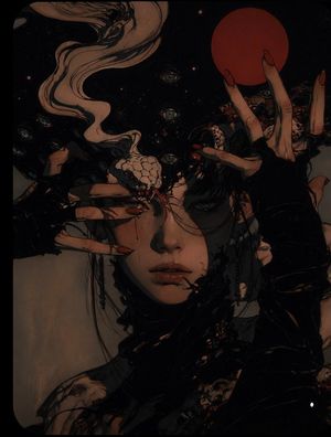 Surreal Gothic Horror Portrait