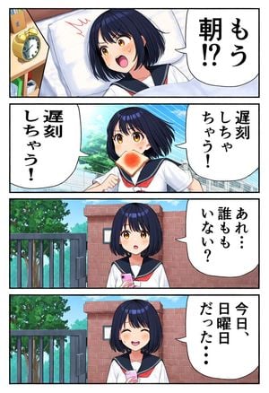 Four-Panel Schoolgirl Sunday Manga