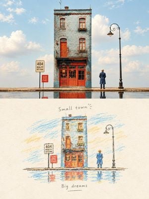 Hand-Drawn Travel Journal Illustration