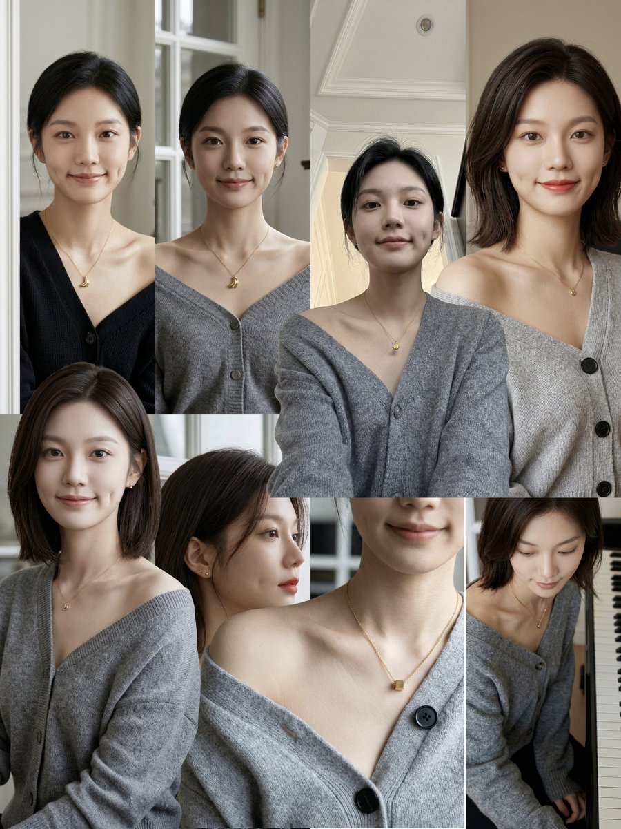 Standard Medium Shot of an Elegant East Asian Woman