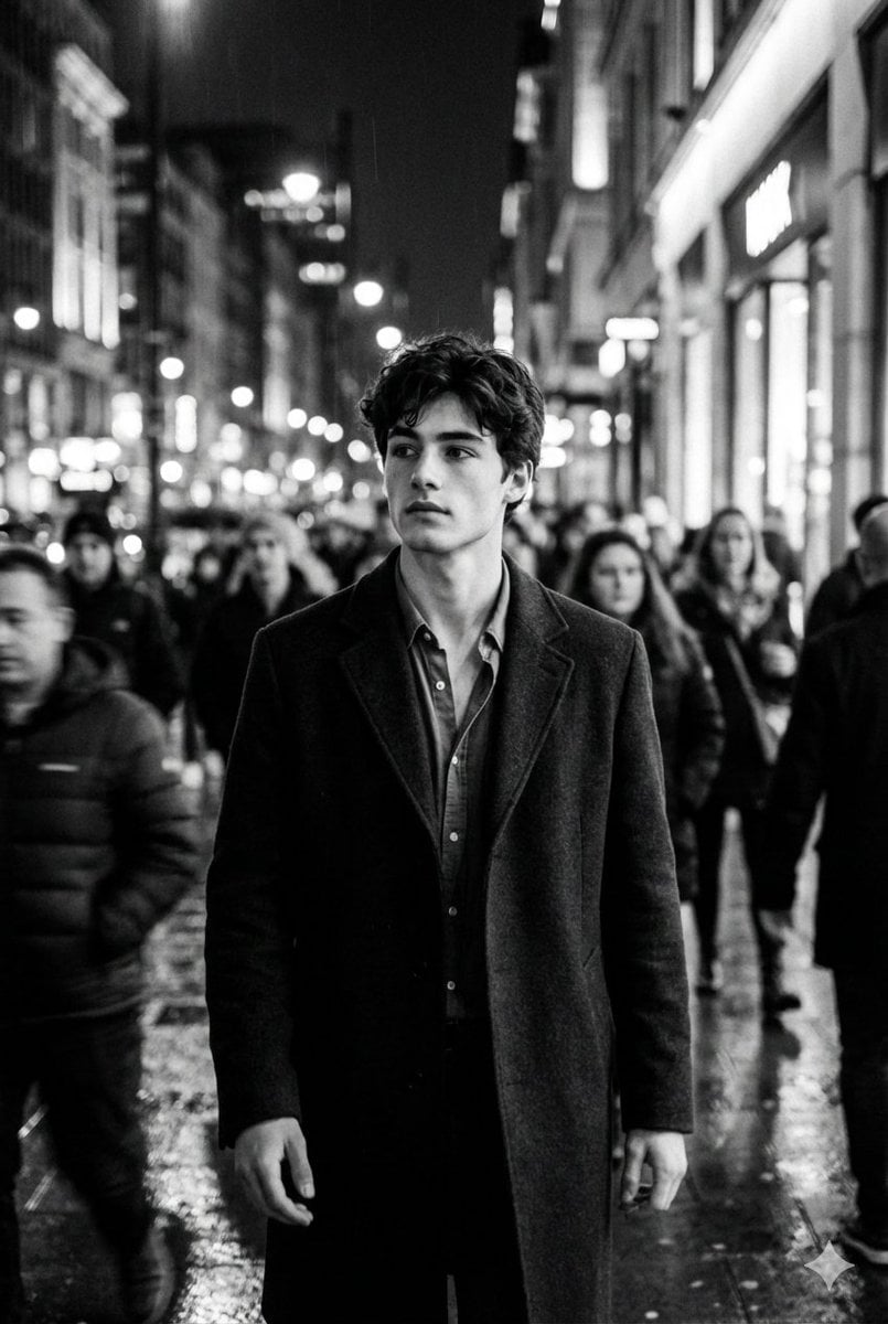 Black and White Cinematic Motion Portrait