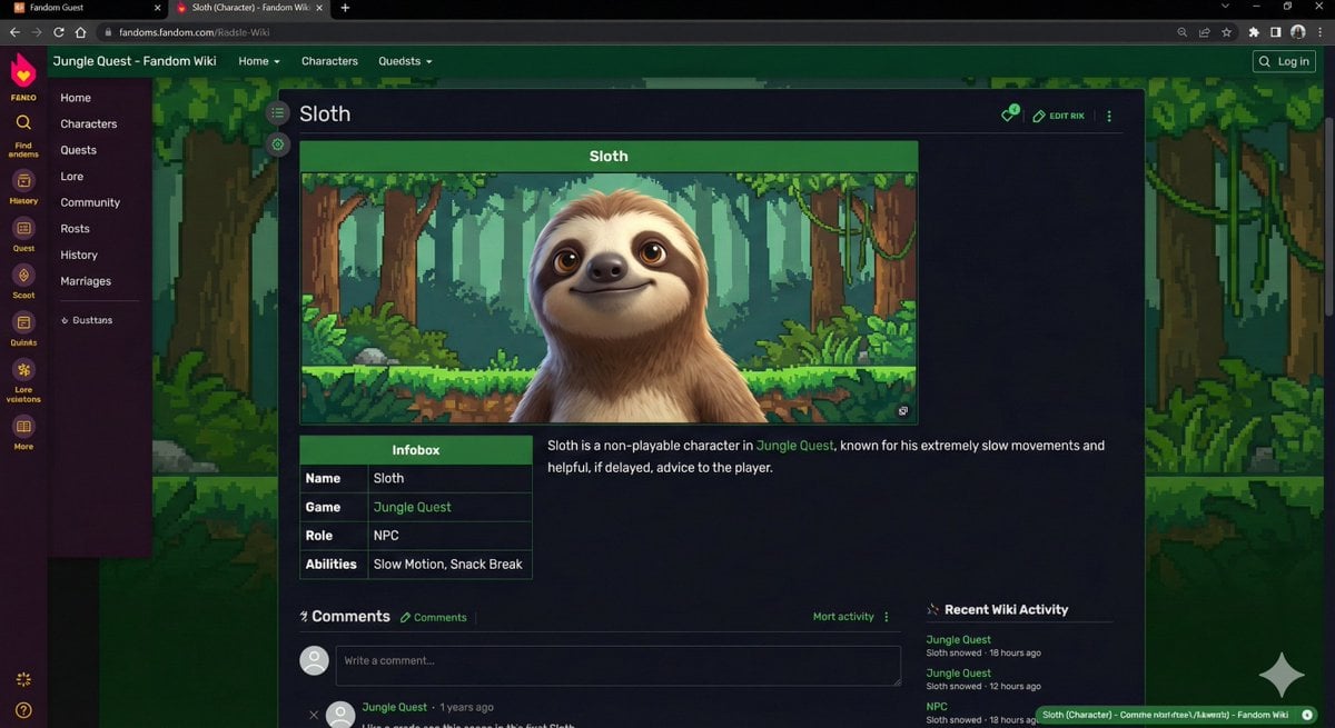 Video Game Wiki Style Image Generation