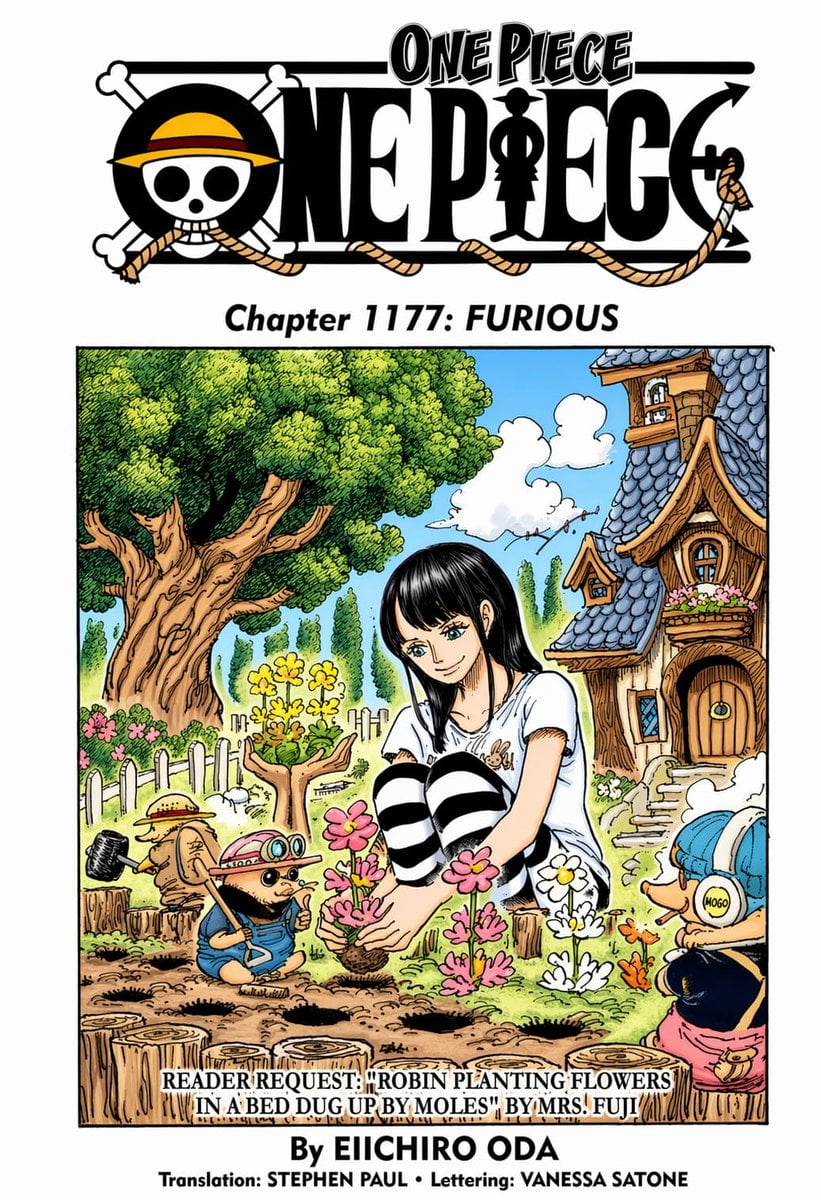 One Piece Manga Coloring Cover Page