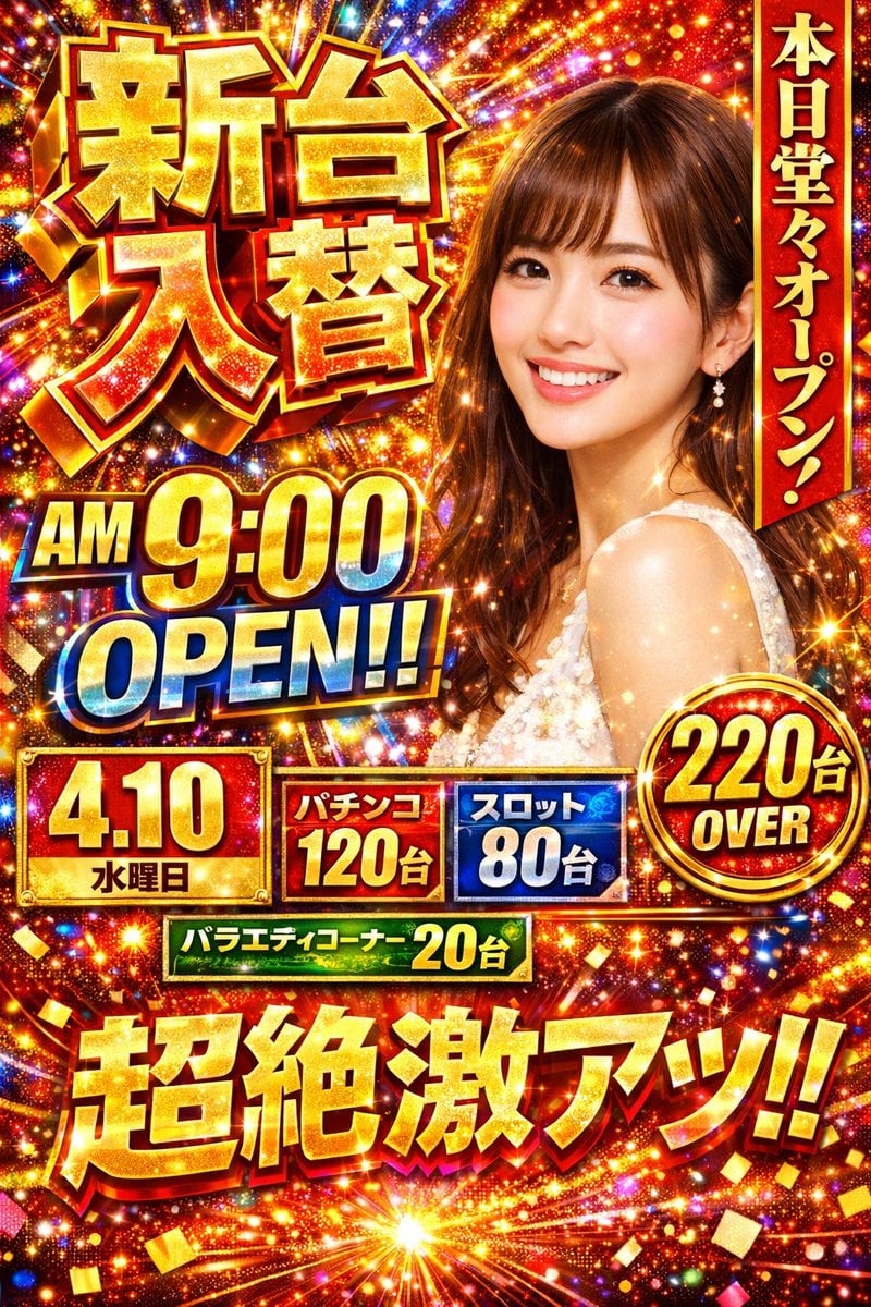 Flashy Pachinko Parlor Promo Poster