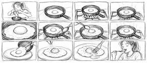 Rough Pencil Storyboard Sketch