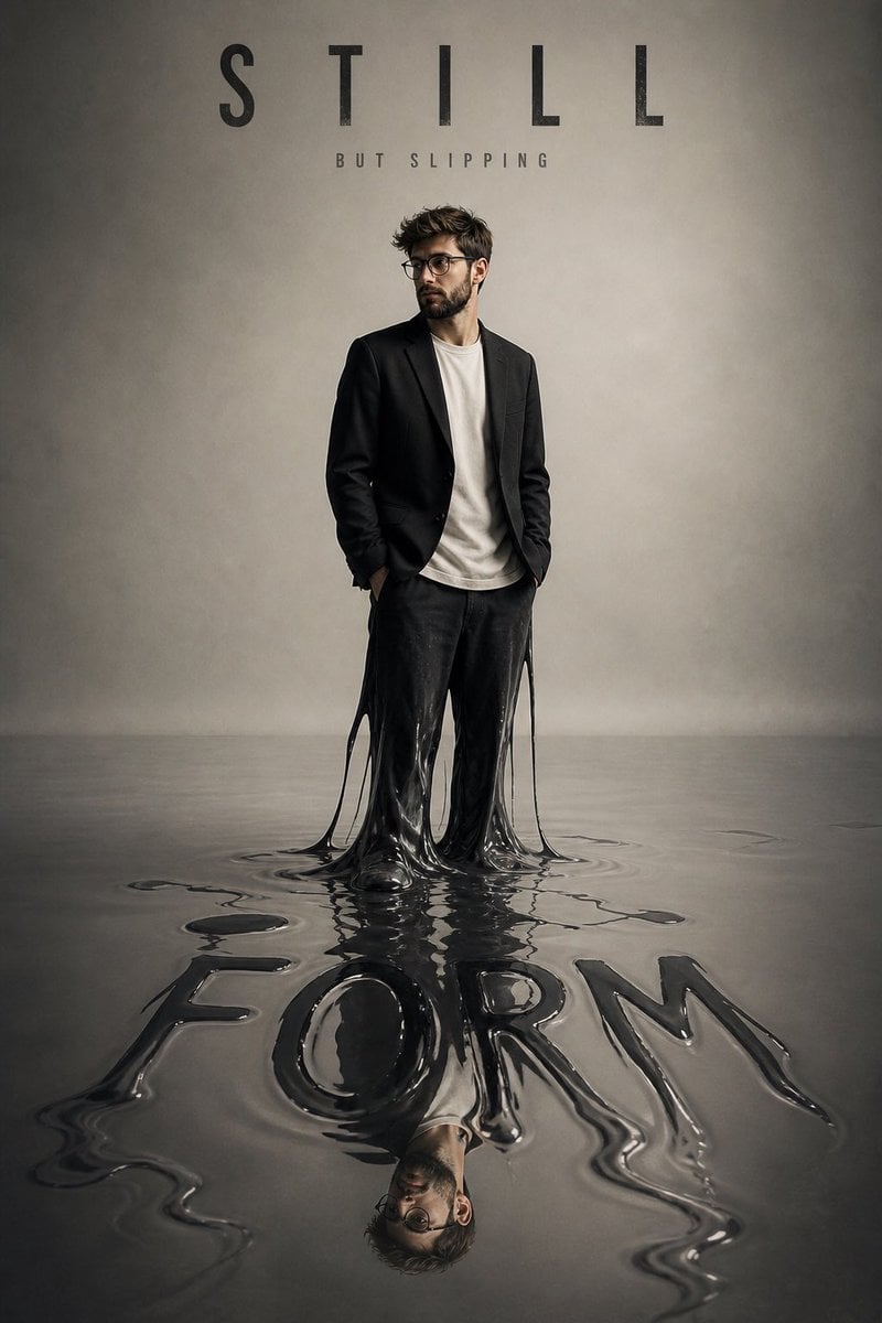 Liquid Meltdown Conceptual Fashion Poster