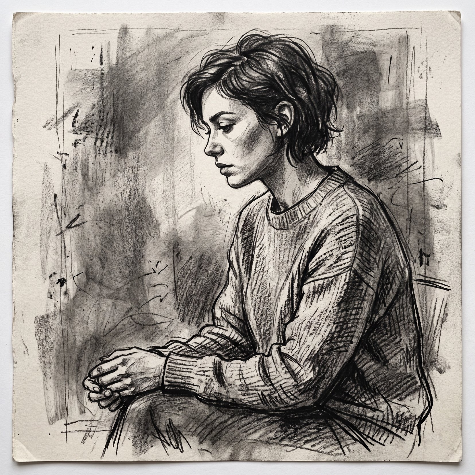 Charcoal Sketch Image Generation Prompt