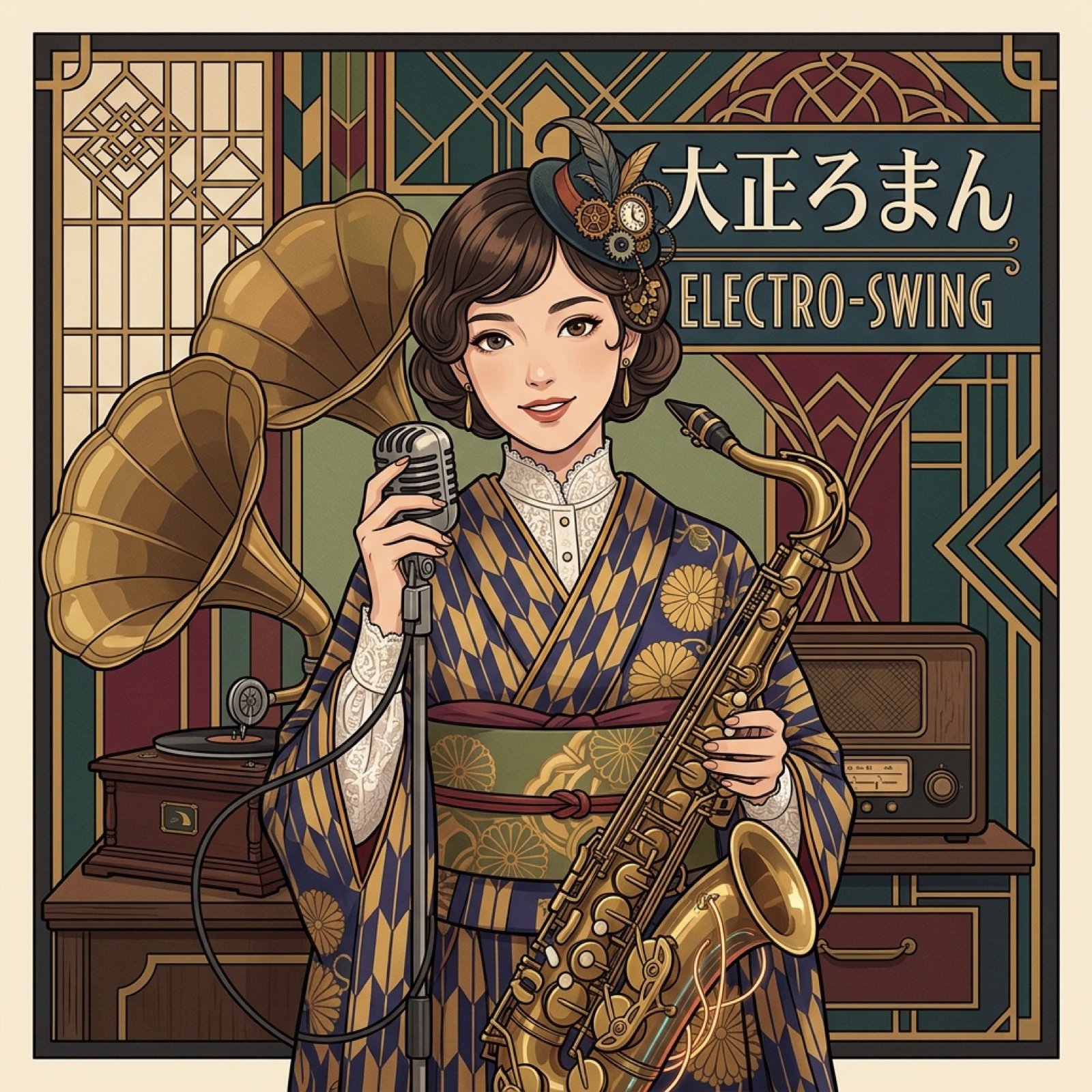 SUNO Prompt for Modern Retro Electro Swing BGM