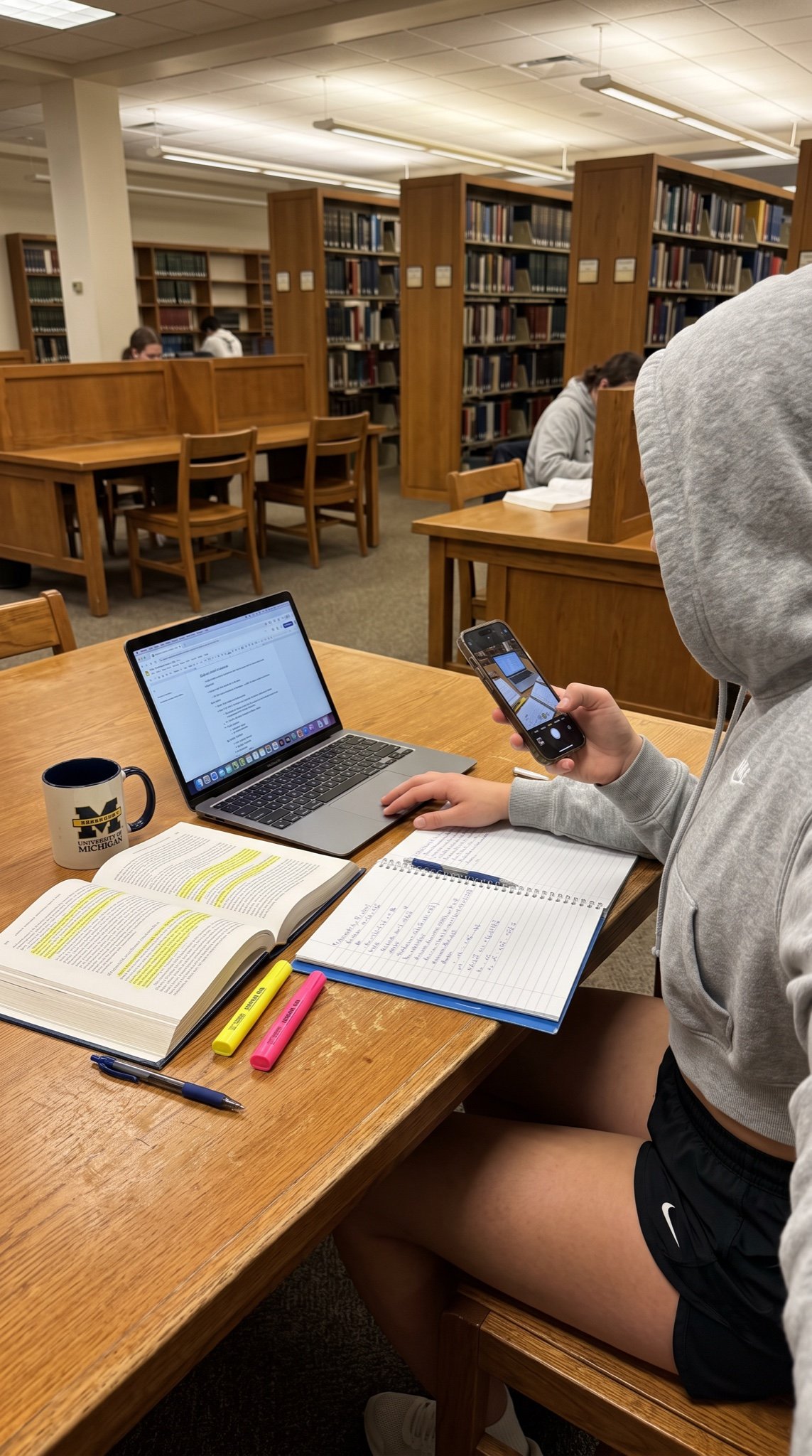 College Studying Candid Photo Prompt