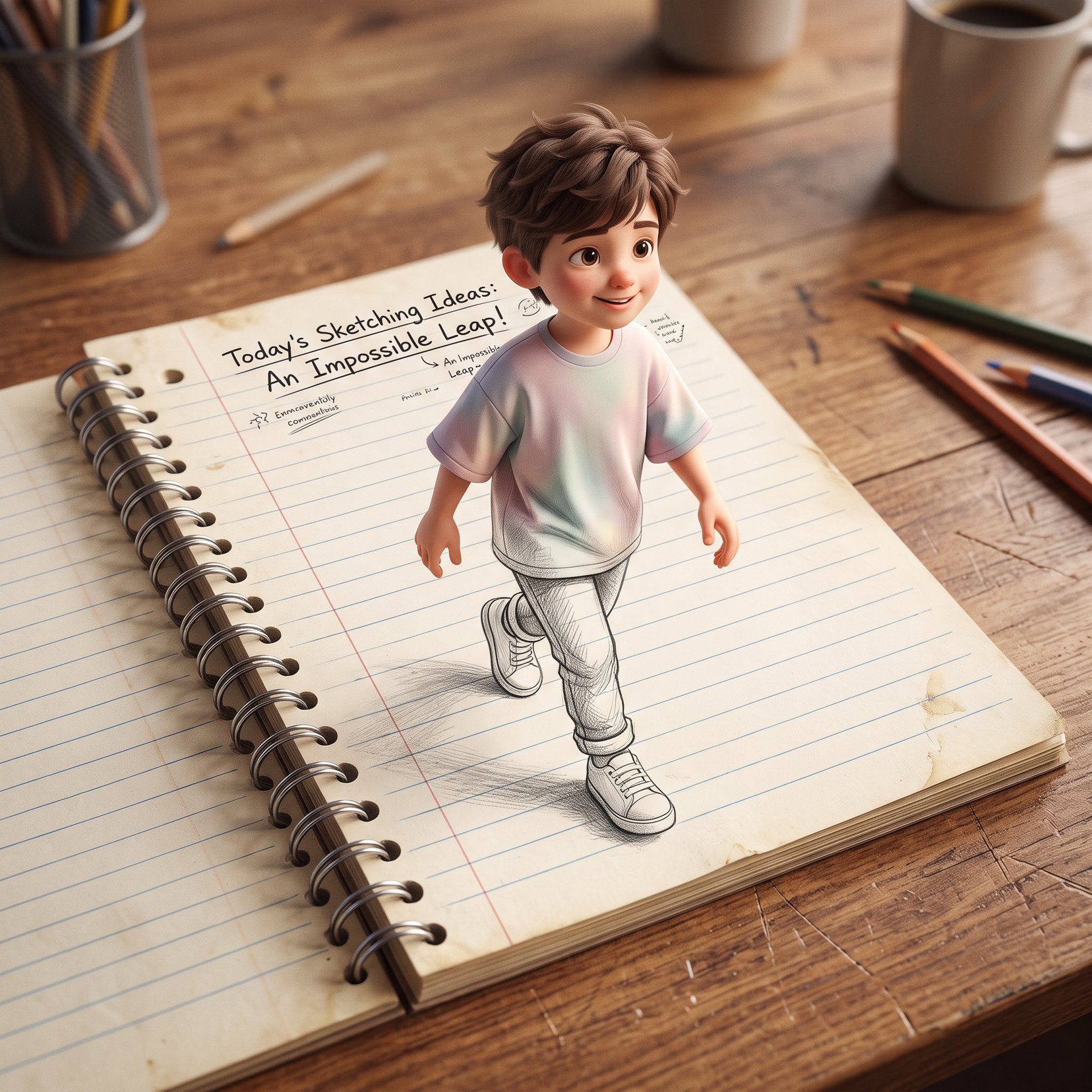 3D Pop-Out Illusion Artwork Prompt