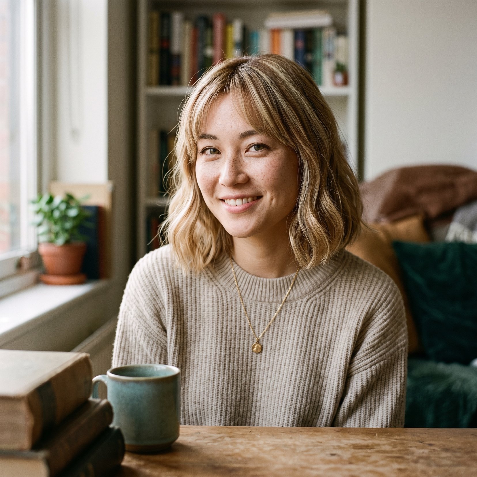 Natural Blonde Woman Portrait Prompts