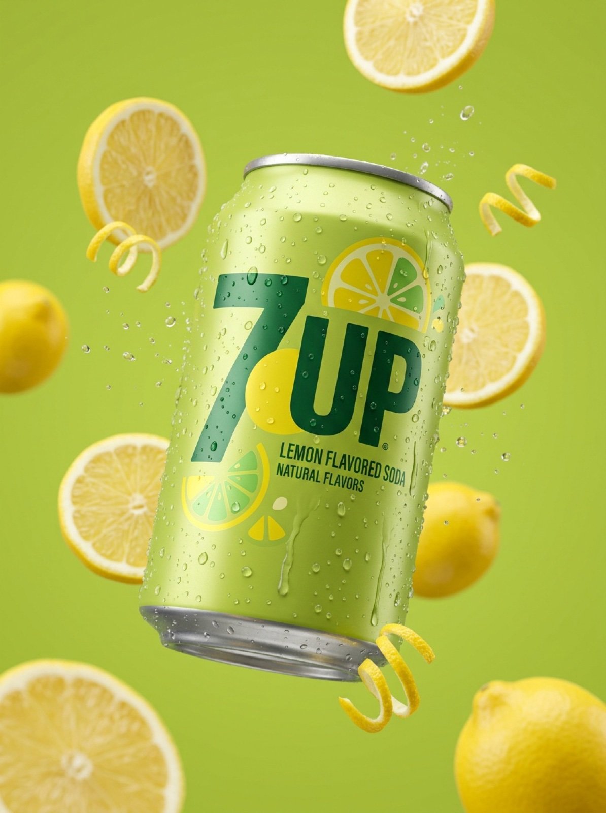 Ultra-Realistic 7UP Product Photography