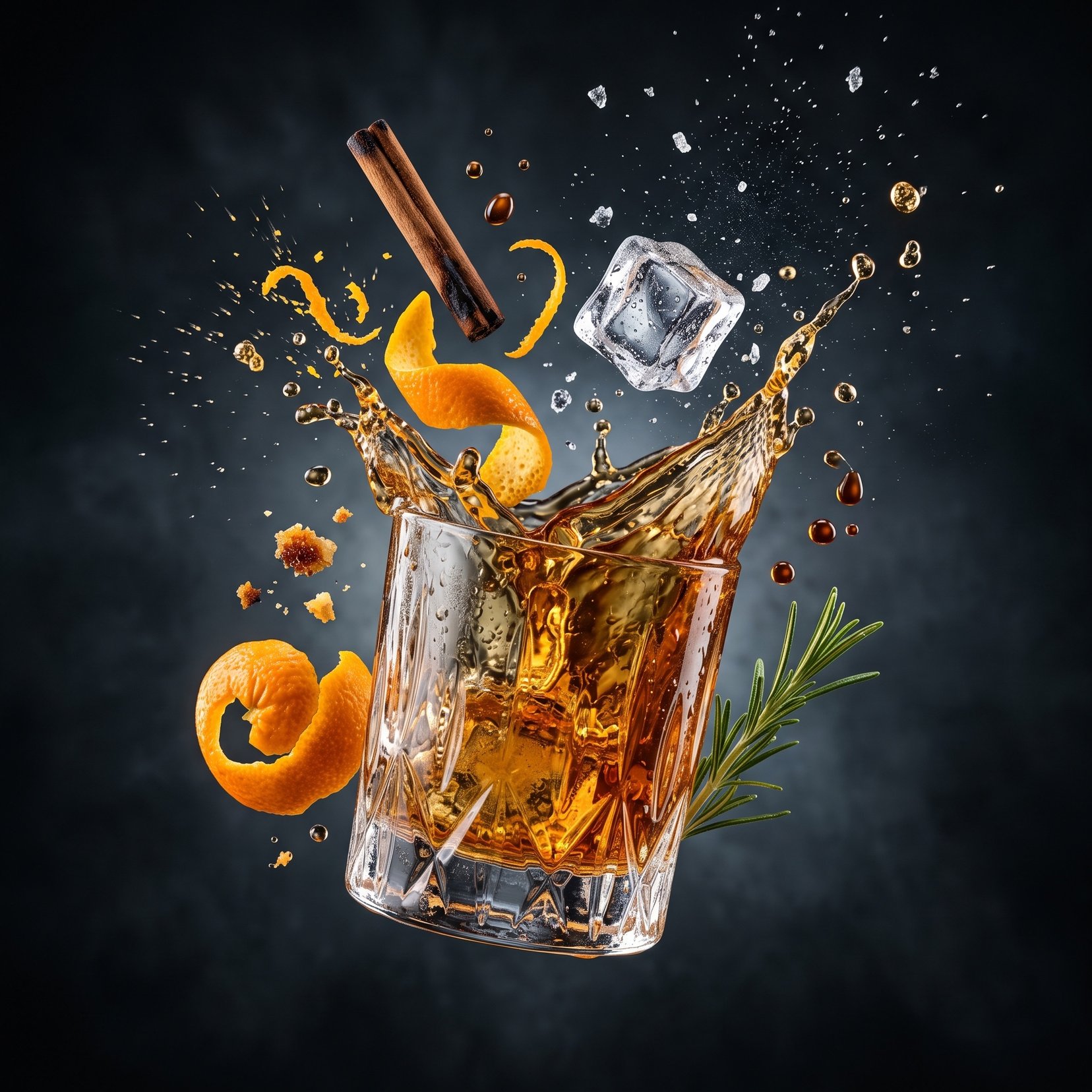 Hyper-realistic Floating Food Photography