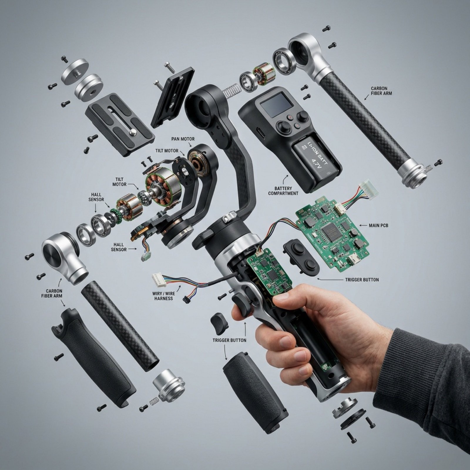 Exploded View Product Visualization Prompt