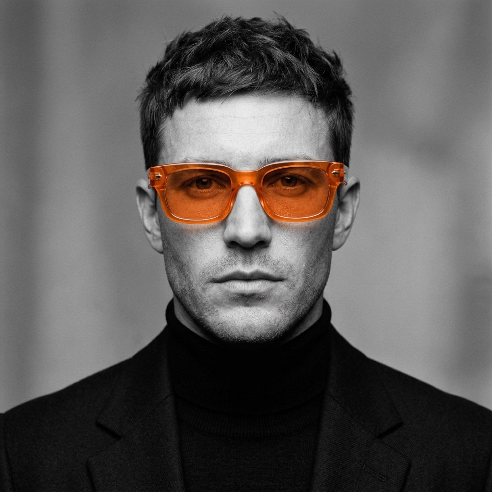 Monochrome Portrait with Selective Color Prompt