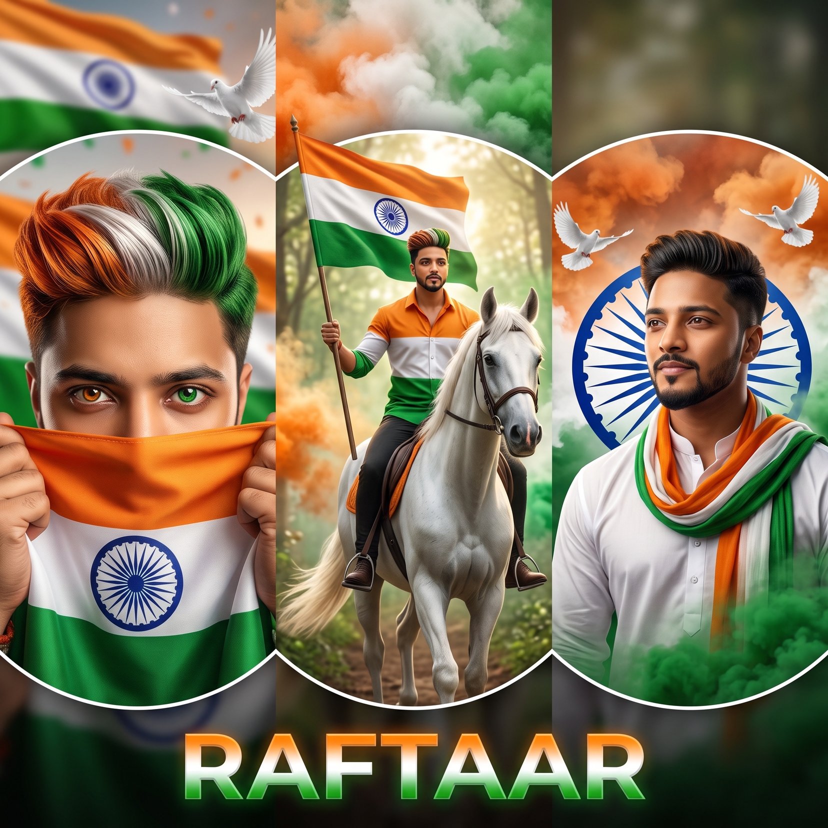 Indian Republic Day Patriotic Portrait Prompts (3 Variations)
