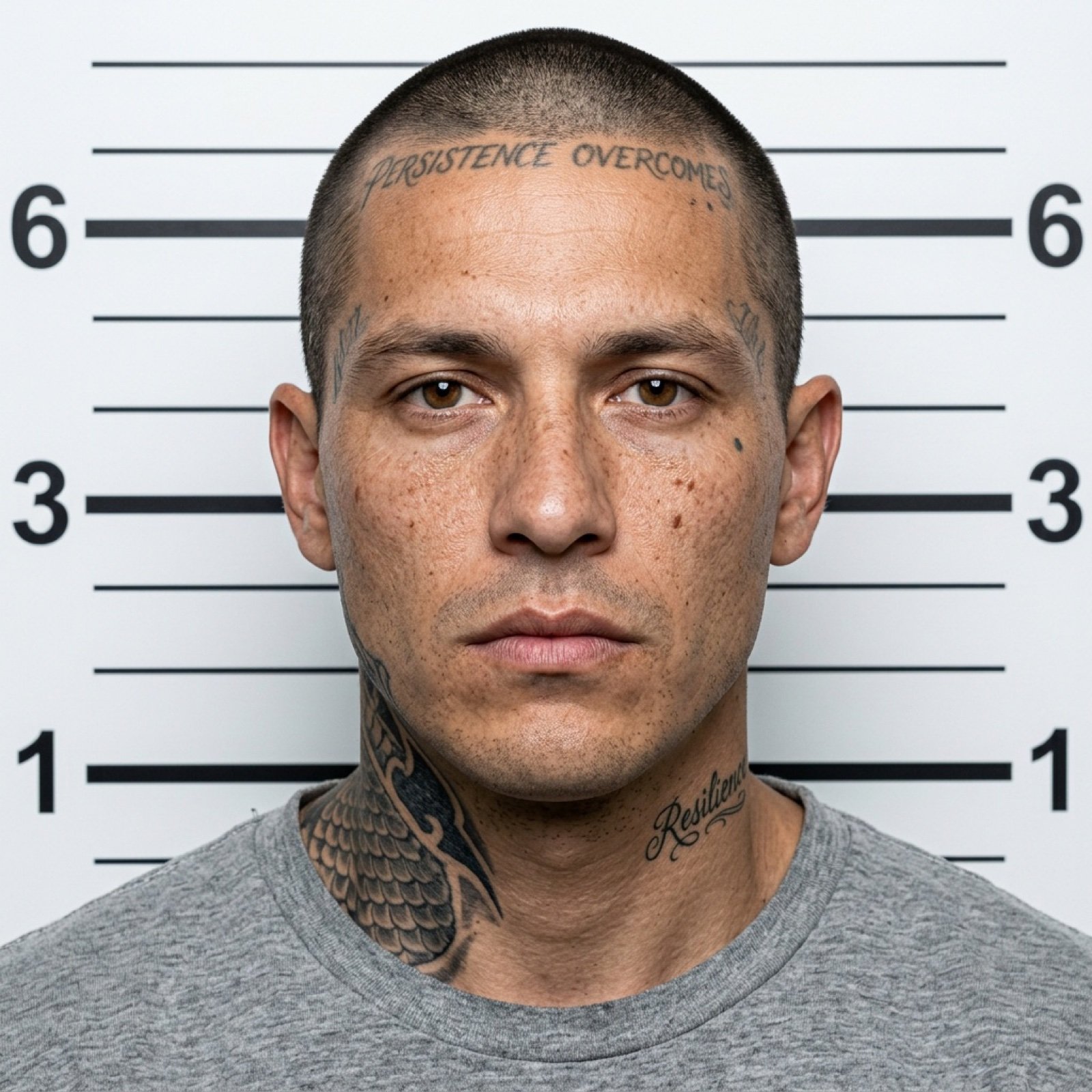 Mugshot AI Filter Trend Portrait Prompt