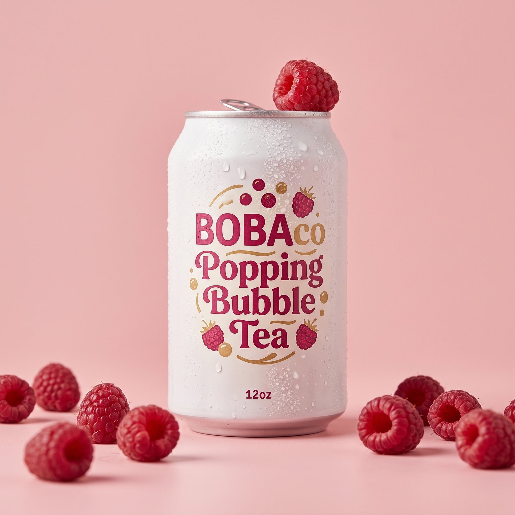 Studio Product Photo Prompt for Boba Tea Can (Duplicate)