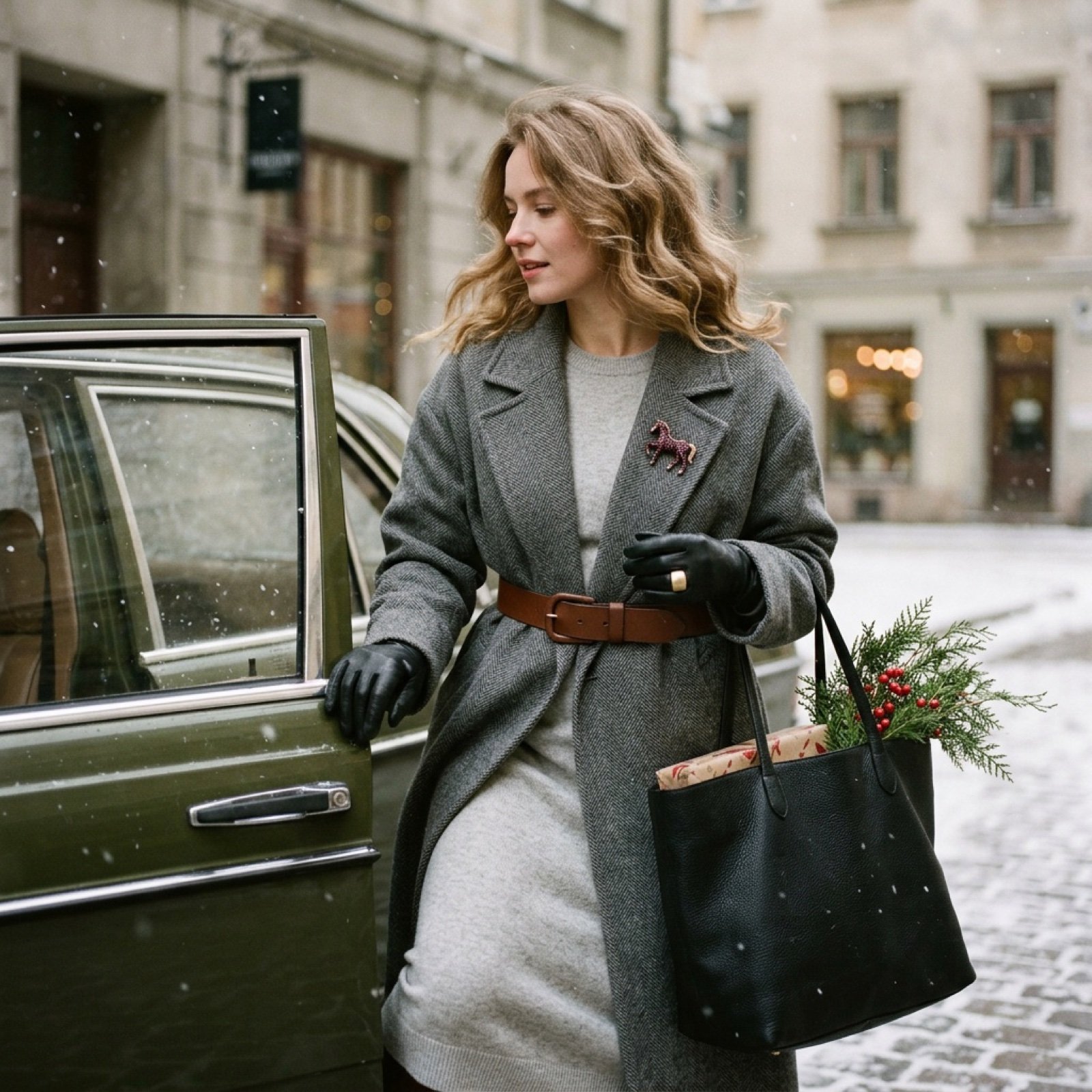 Nostalgic Winter Street Fashion Editorial Prompt