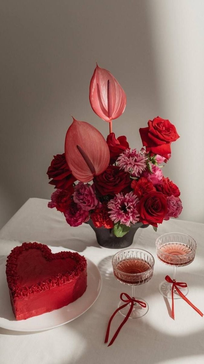Romantic Crimson Celebration Template