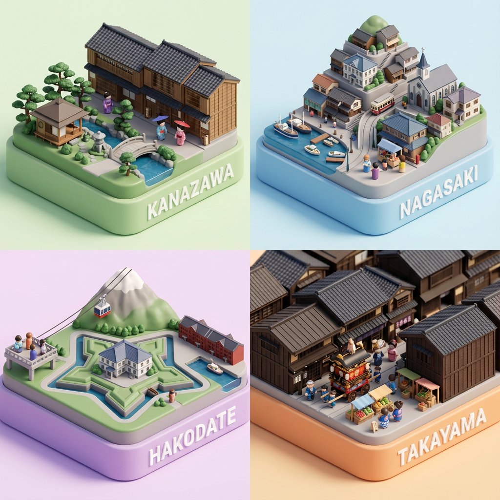 Country Landmarks 2x2 Collectible Grid
