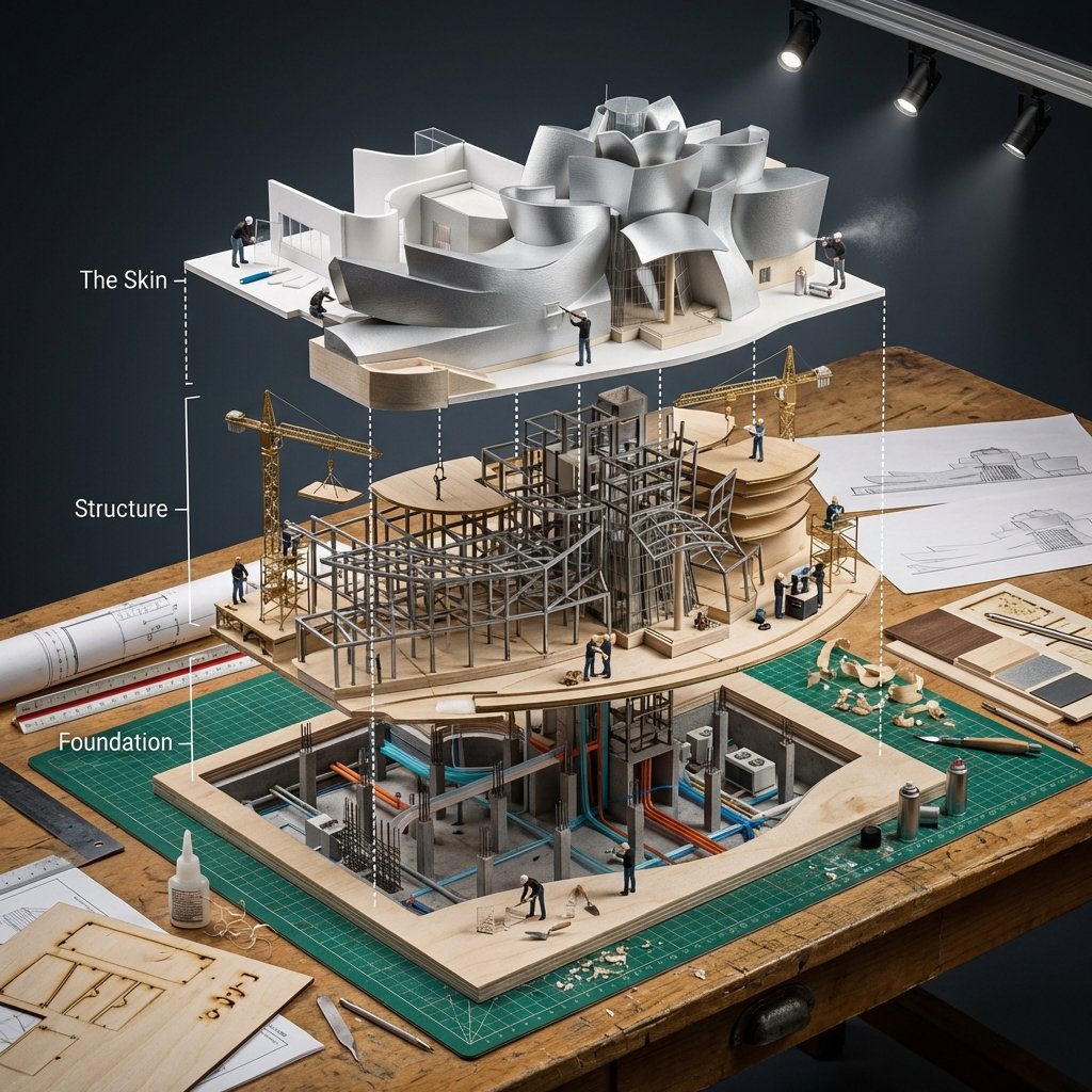 Building Exploded View Architectural Diorama