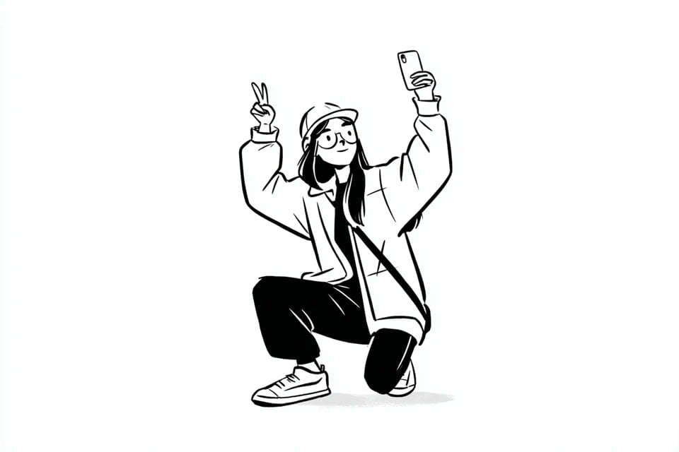Minimalist Notion Style Illustration