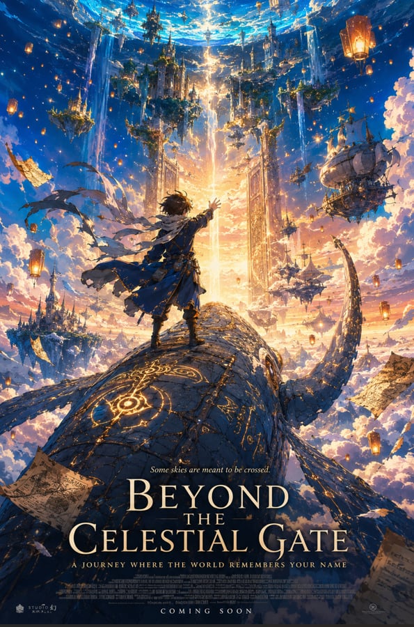 Anime Fantasy Celestial Movie Poster