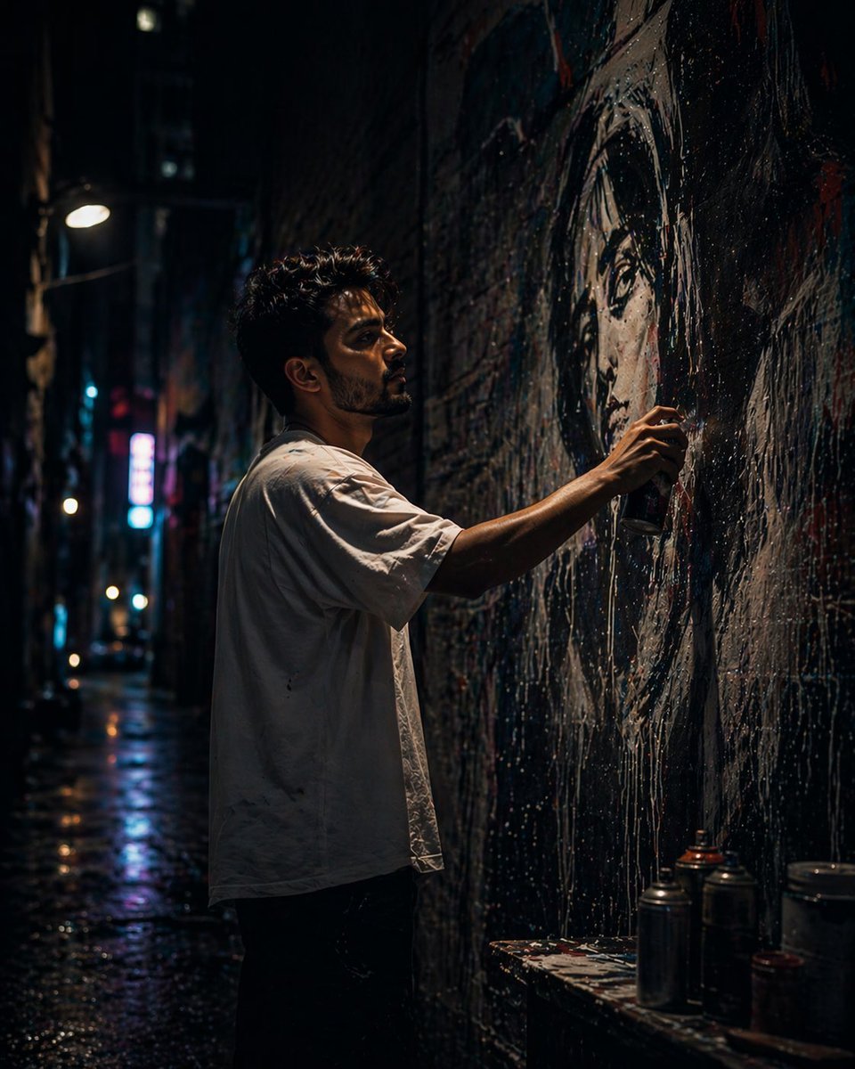 Gpt2 Comic Storyboard Urban Alley Mural Artist