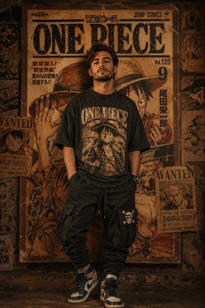 Vintage Anime Magazine Streetwear Portrait
