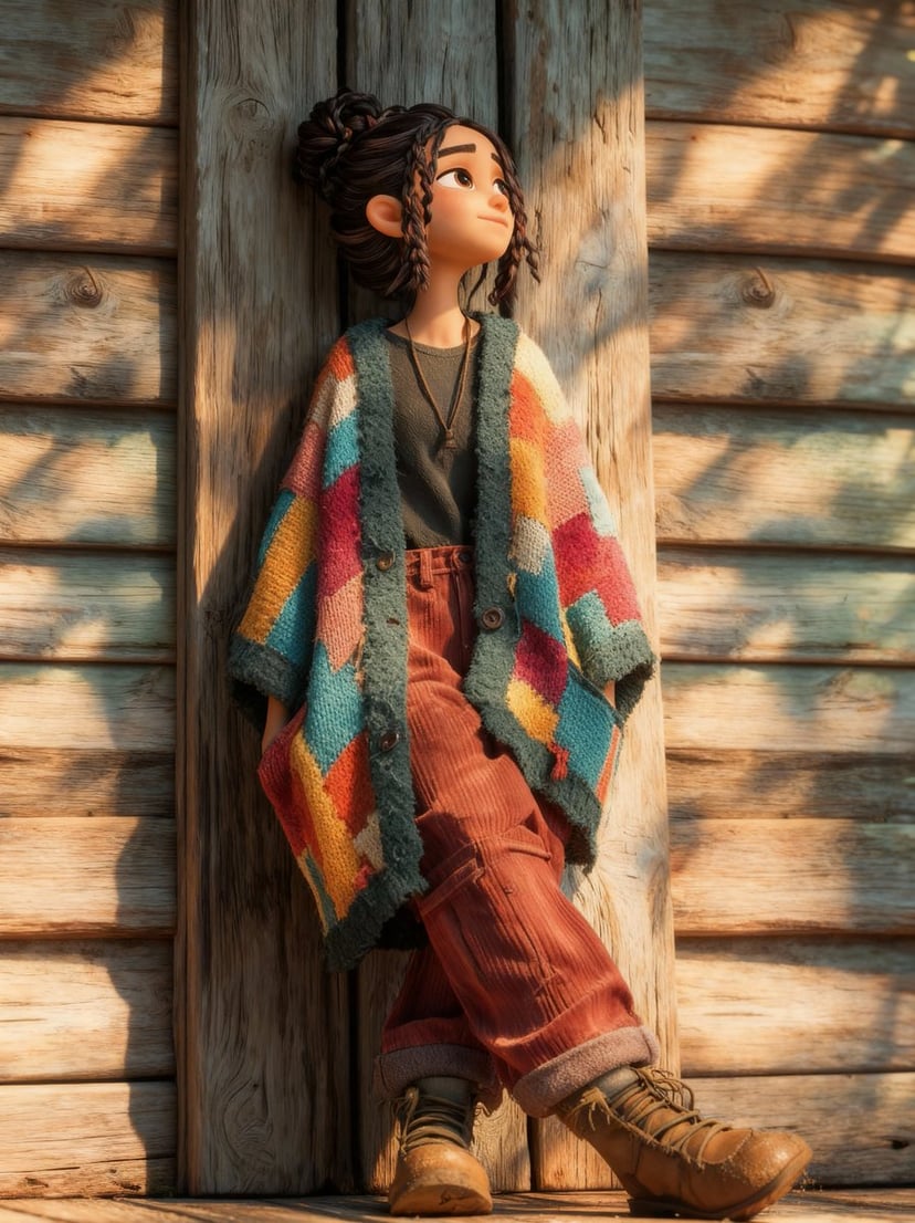Cinematic Pixar-Style Girl Portrait Prompt