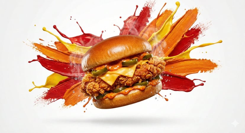 Color Splash Food Advertisement