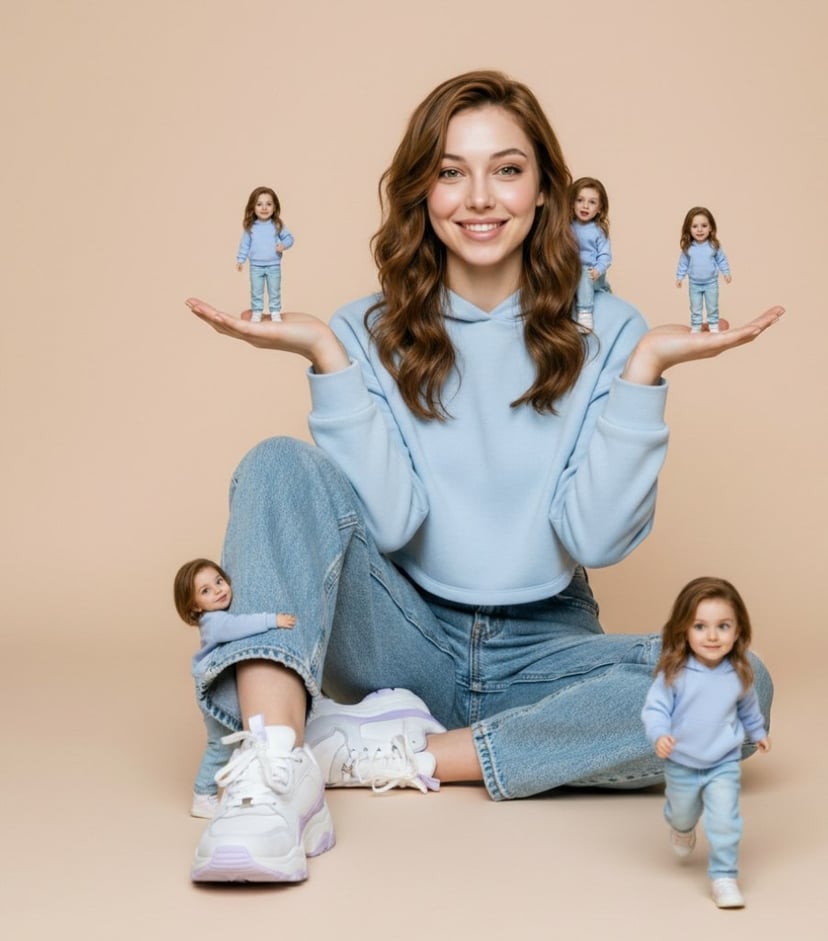 Ultra-Realistic Miniature Clone Studio Portrait