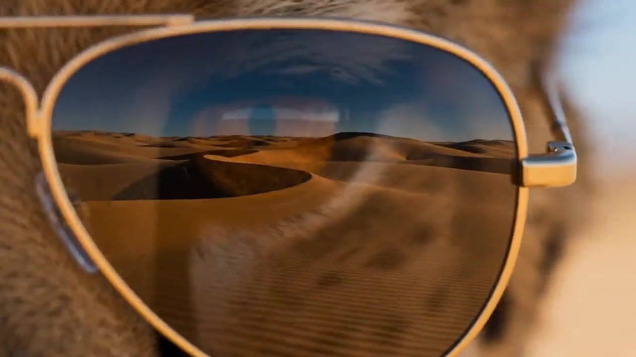 Cheetah in aviator sunglasses