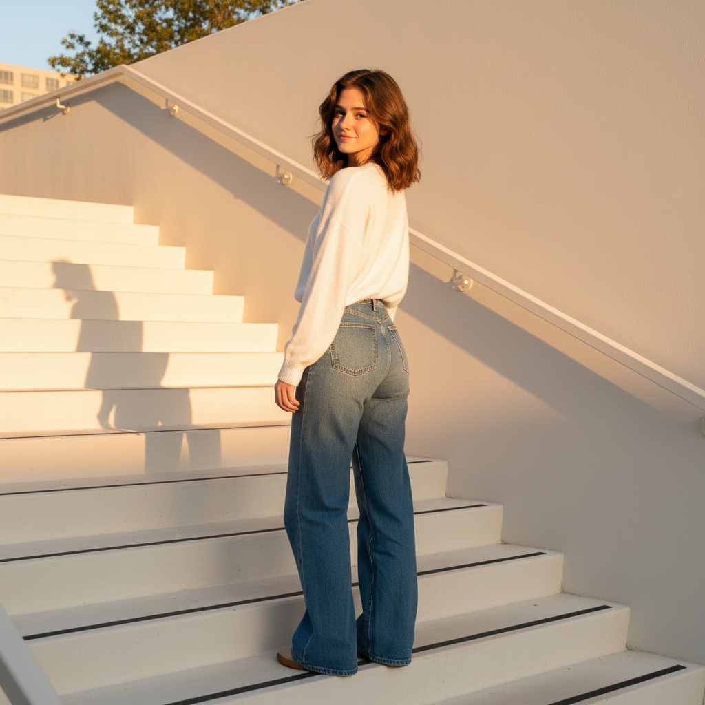 Sunkissed In Stairs AI template preview