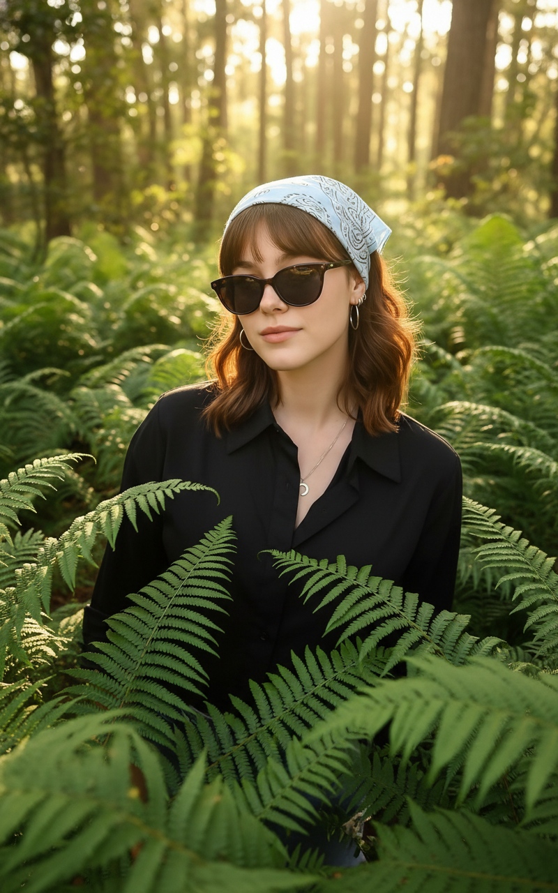 Forest Photoshoot AI template preview