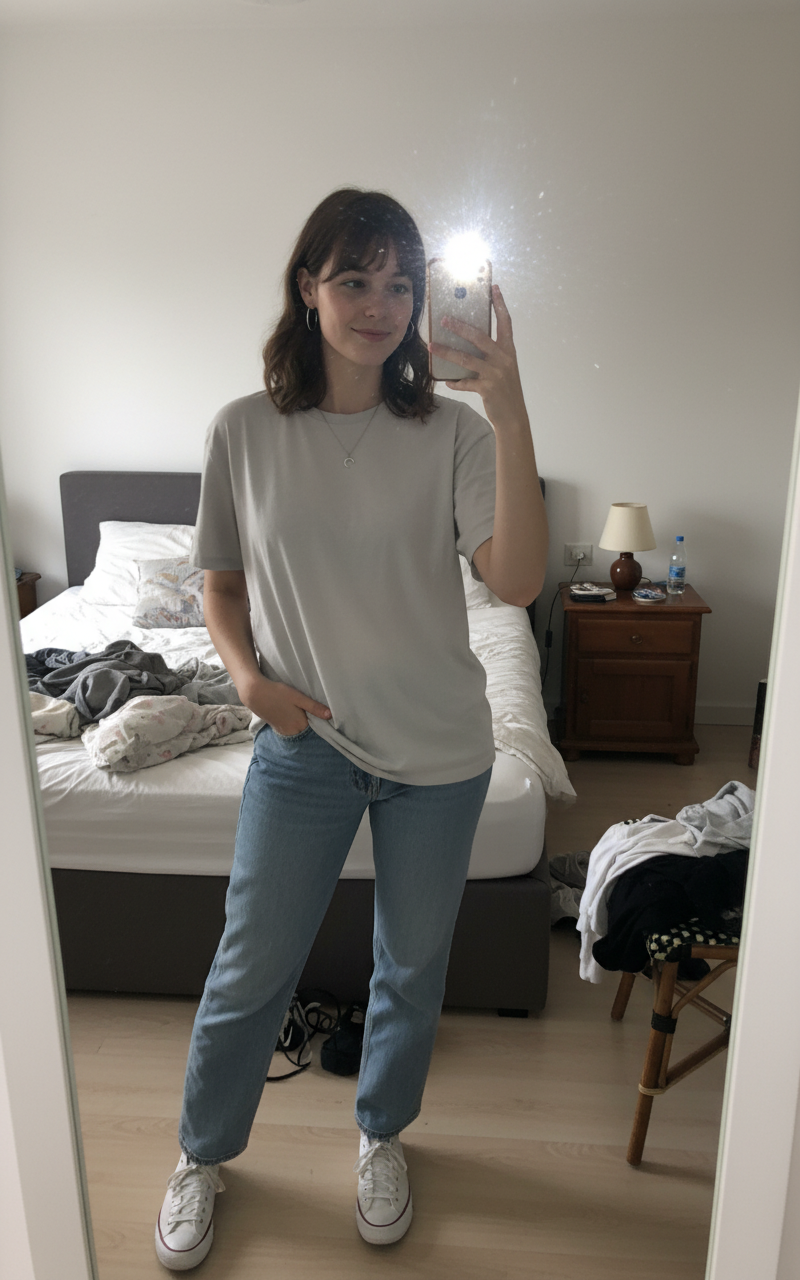 Room Mirror Selfie AI template preview