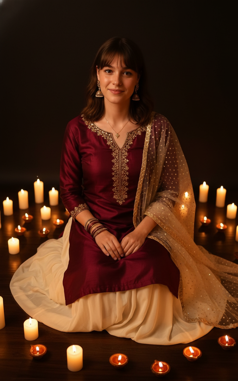 Diwali Photoshoot AI template preview