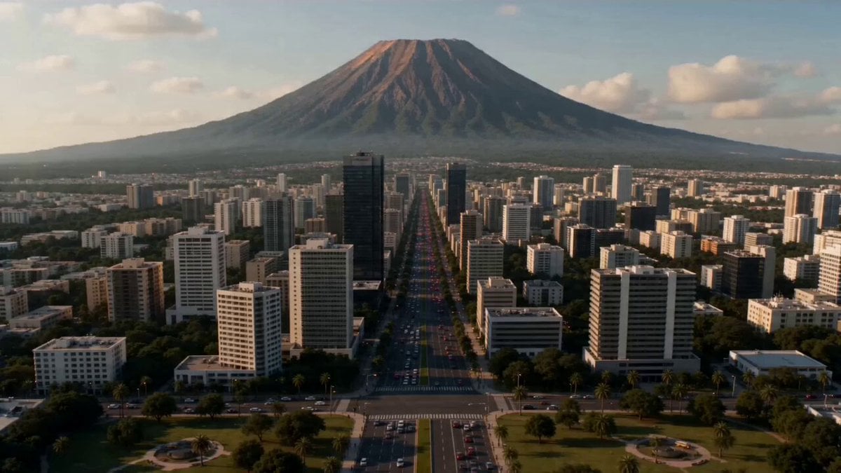 Supervolcano City Destruction