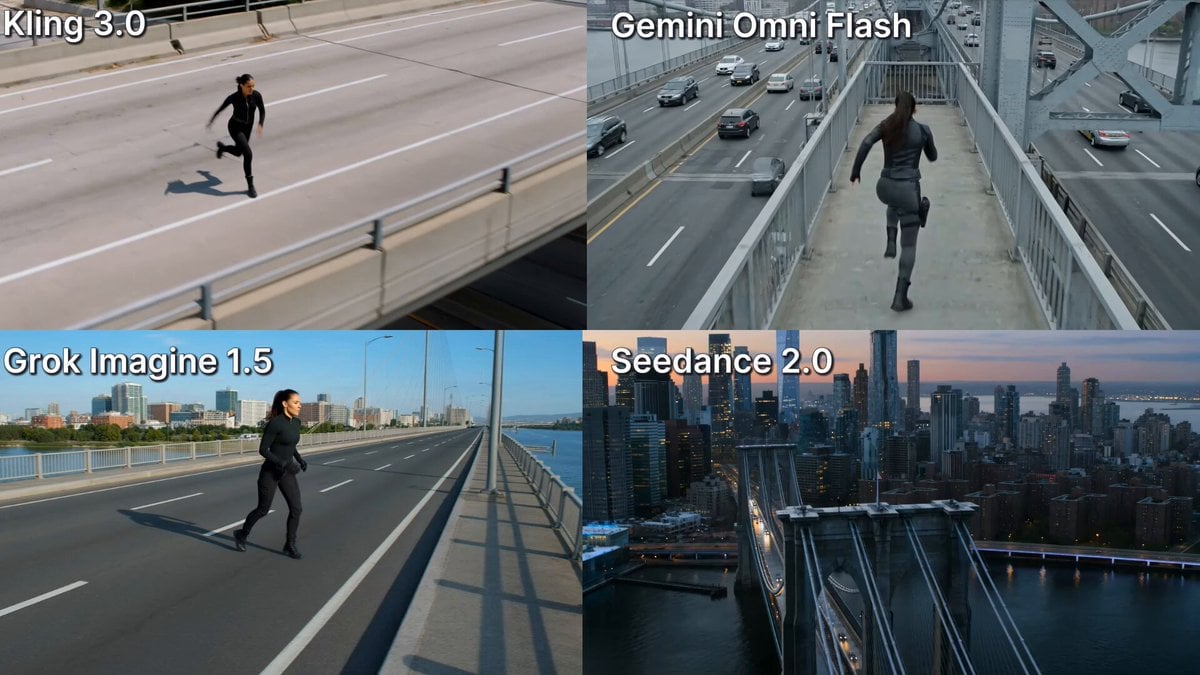 Action Stunt Scene: Bridge Jump