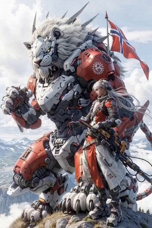 White Lion Mech Roar