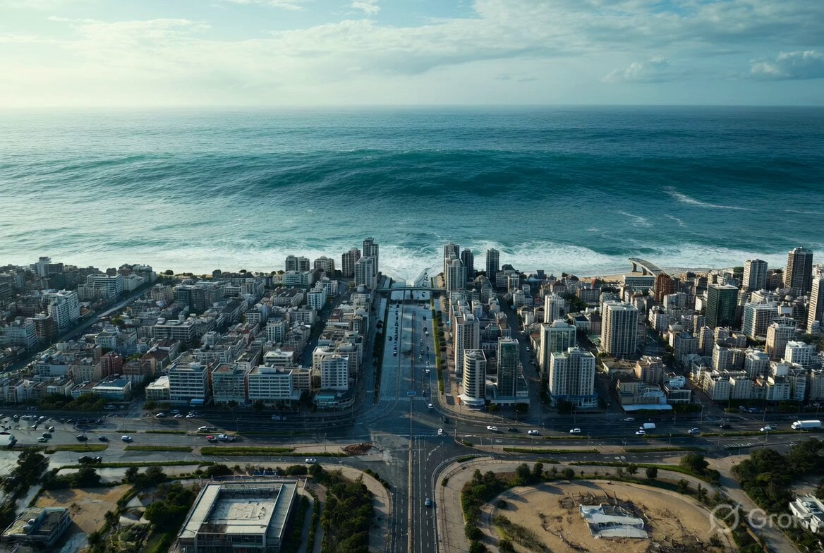 Massive Coastal Tsunami Disaster