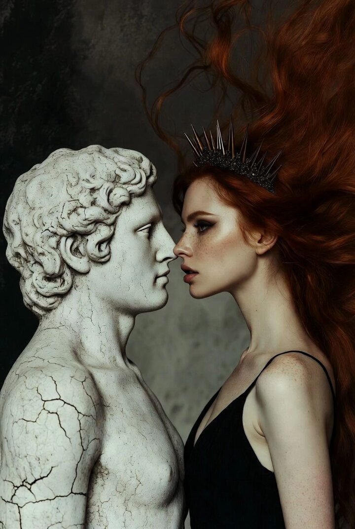 Surreal Dark Beauty Portrait