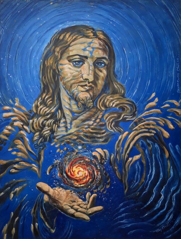Animated 'Quantum Christ' Painting