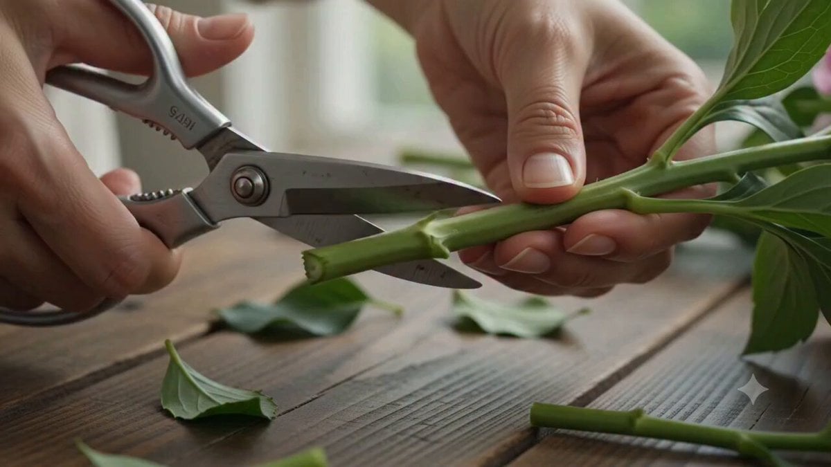 Florist Arranging Roses Cinematic Scene