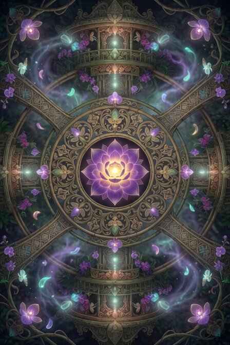 Arborpunk Hanging Orchid Mandala