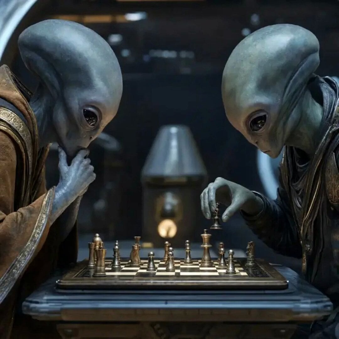Aliens Playing Chess