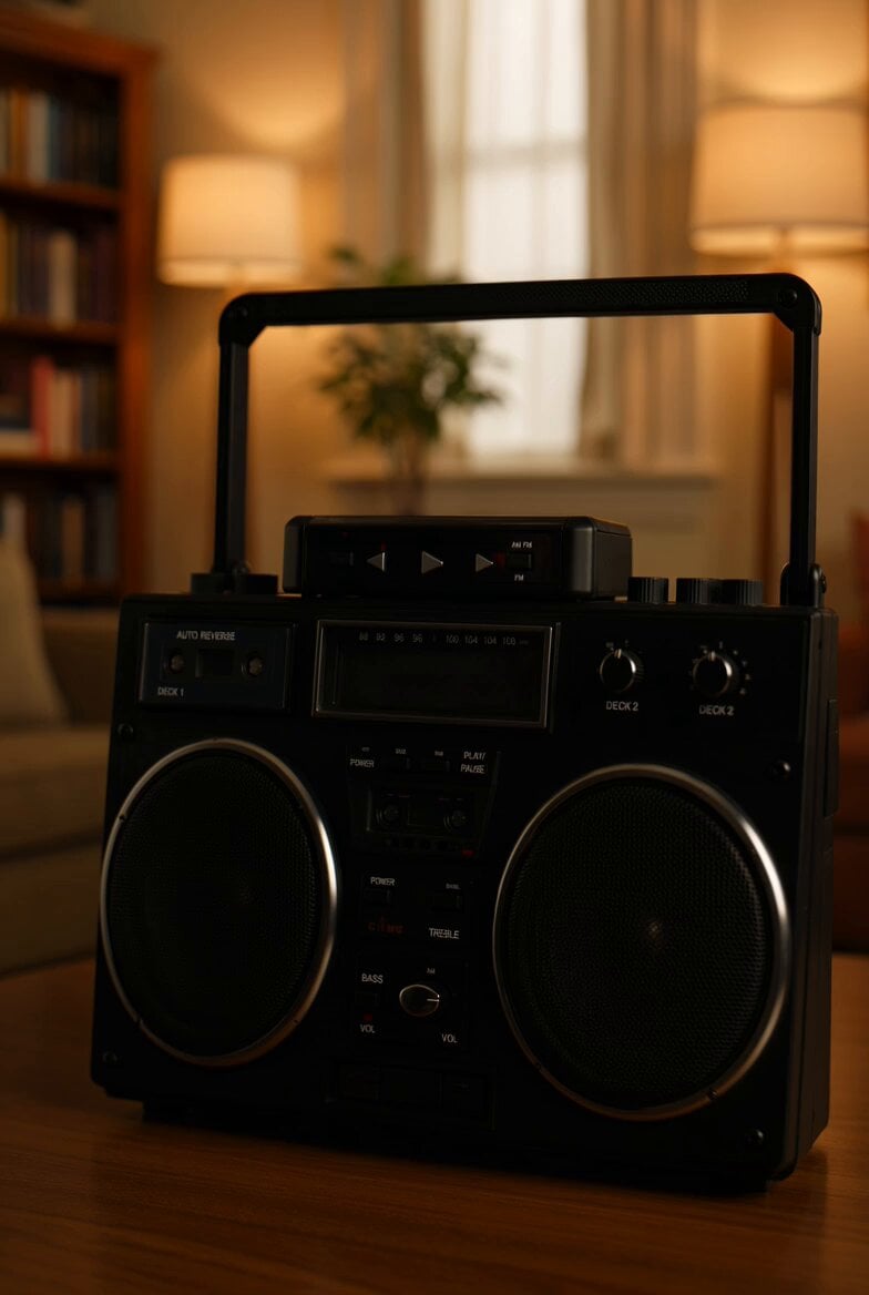 Retro Boombox Description