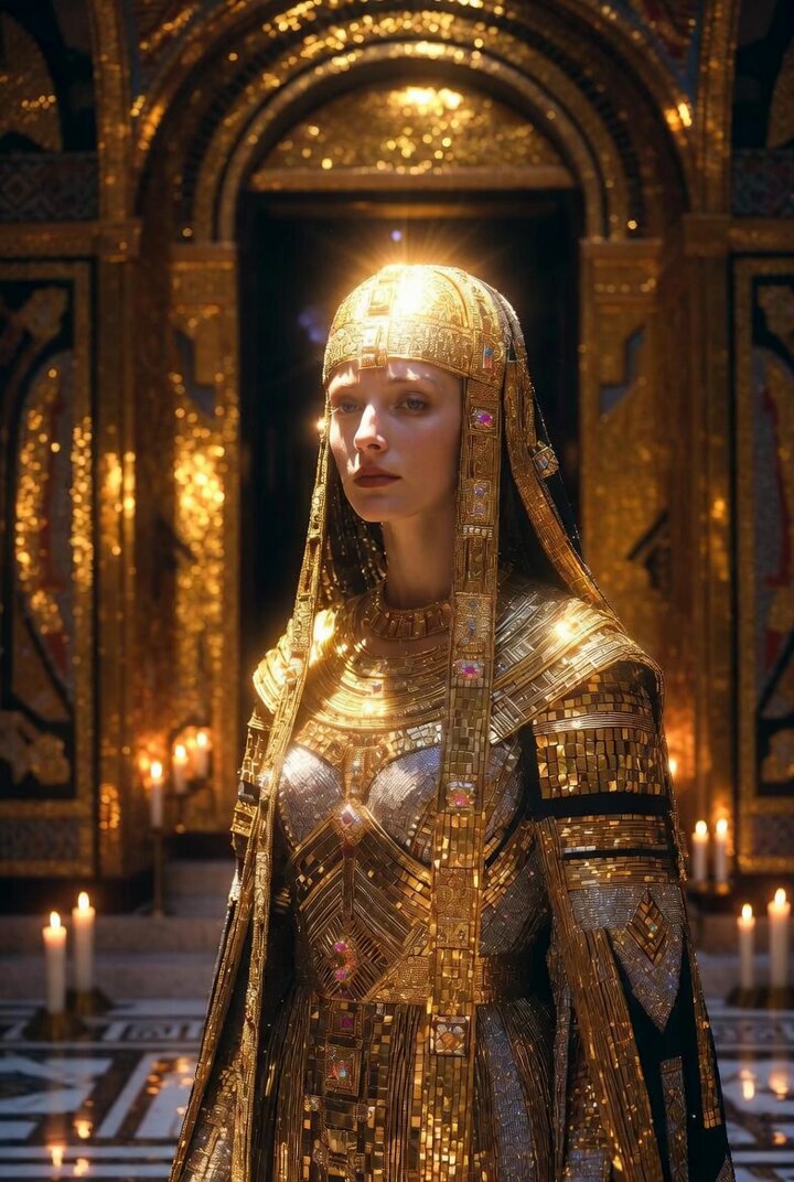 Byzantine Art Deco Fusion Empress